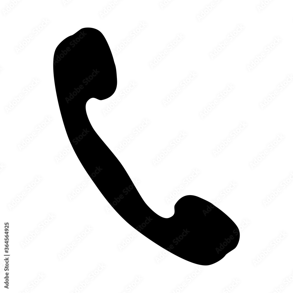 Phone handset icon isolated on white background. Vector illustration Phone handset icon isolated on white background. Vector illustration