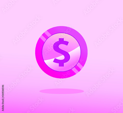Pink Money gay, moeda LBGT, Homossexual, moeda rosa, comunidade, dinheiro gay, coin, dollar, financas photo