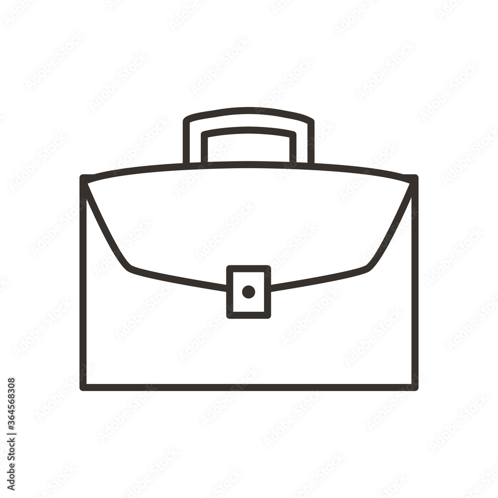 suitcase bag line style icon vector design suitcase bag line style icon vector design