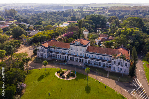 ESALQ, Public agriculture college seen from above in Piracicaba, São Paulo, Brazil photo