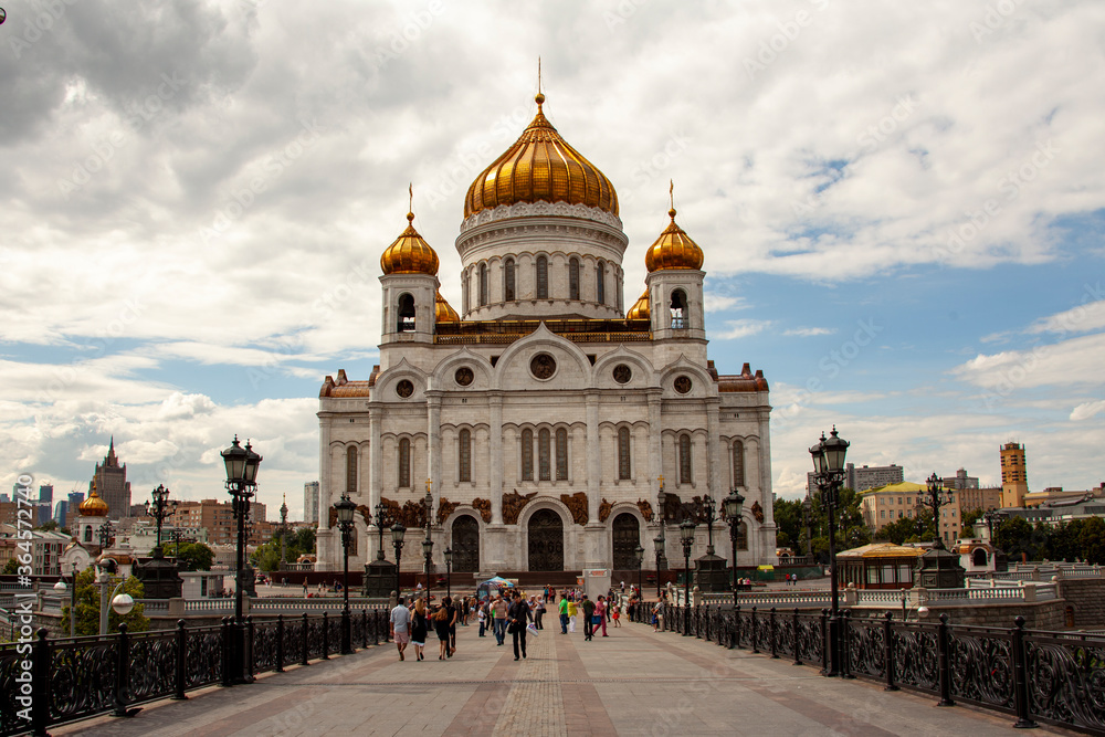 The Cathedral of Christ the Saviour is a Russian Orthodox Cathedral not far from the Kremlin and is a popular tourist destination in Moscow, Russia.