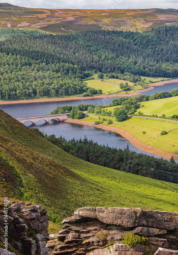 Ladybower Reservoir from Derwent Edge photo