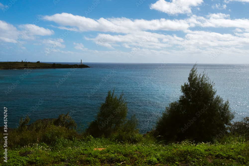 View at the lighthouse from the opposite side, Kauai Hawaii USA