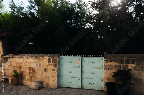 Blue gate, city of Jerusalem Israel.