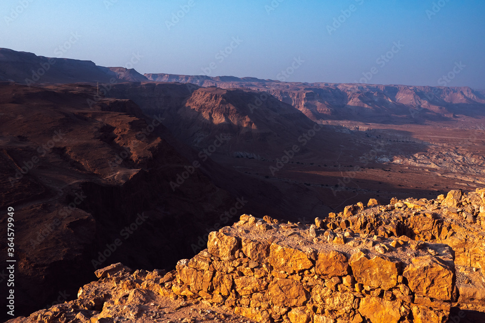Obraz premium Ancient mountain, Masada Israel.