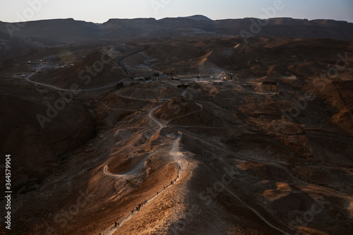 Small path over the hills, Masada Israel.