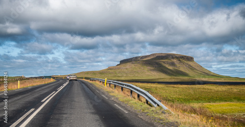 Snaefellnesvegur road and mountains, Iceland