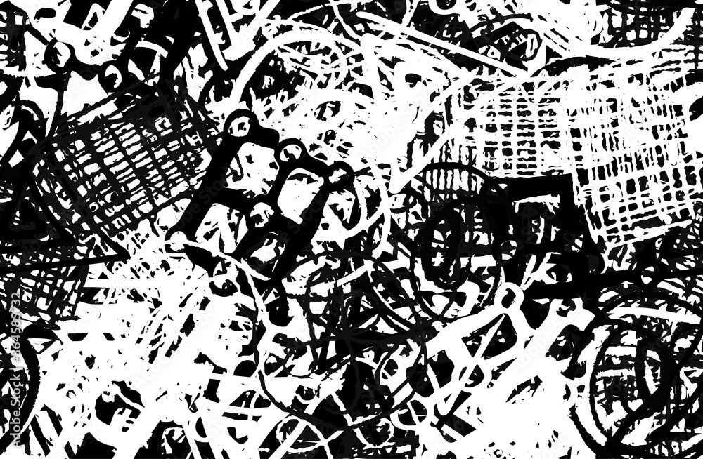 Grunge black and white. Chaotic seamless background. Repeating abstract texture. Monochrome camouflage Grunge black and white. Chaotic seamless background. Repeating abstract texture. Monochrome camouflage