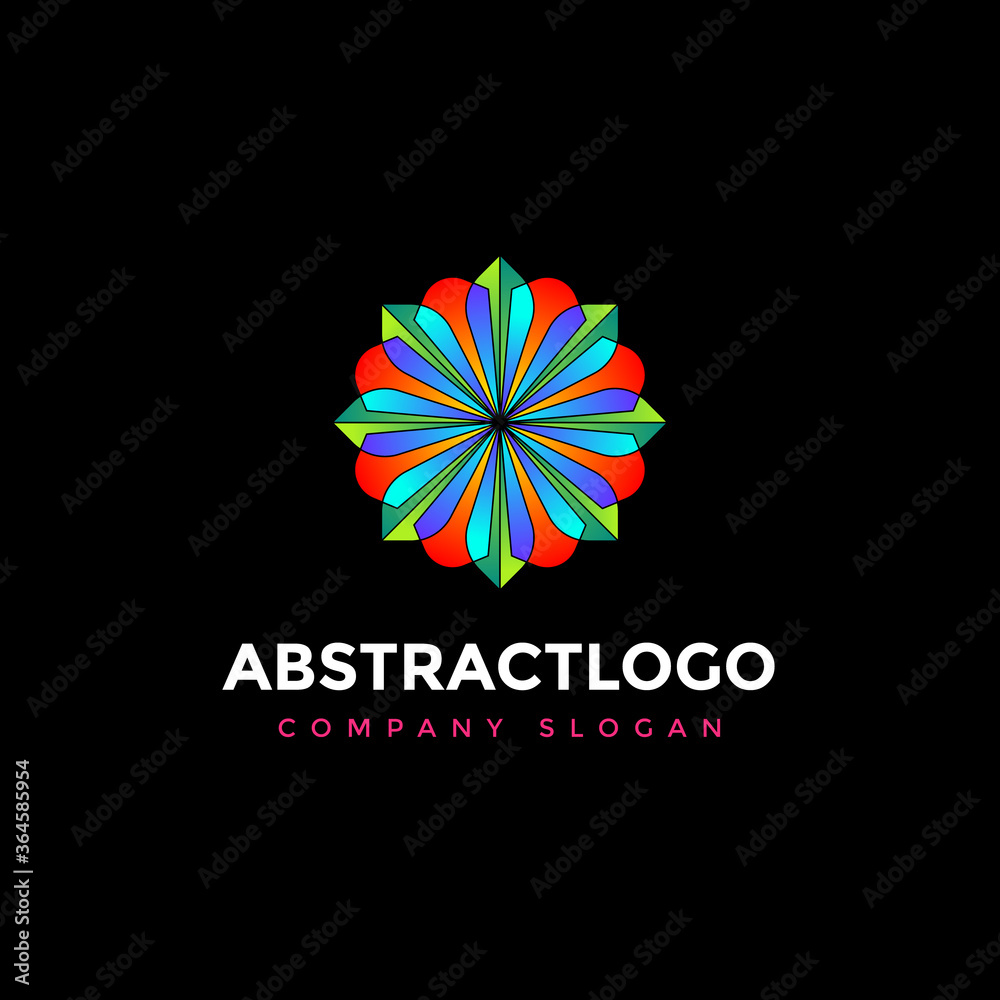 Abstract elegant flower logo icon design for business and corporate company Abstract elegant flower logo icon design for business and corporate company
