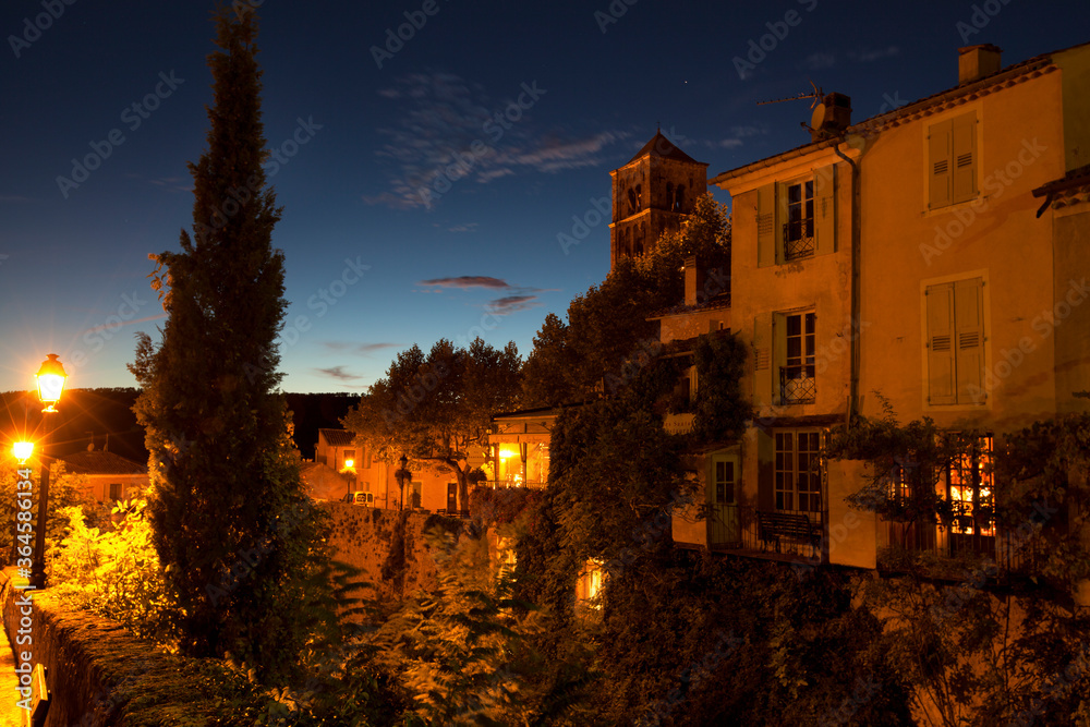 Moustiers – Sainte – Marie, village in the haute – Provence, France Moustiers – Sainte – Marie, village in the haute – Provence, France