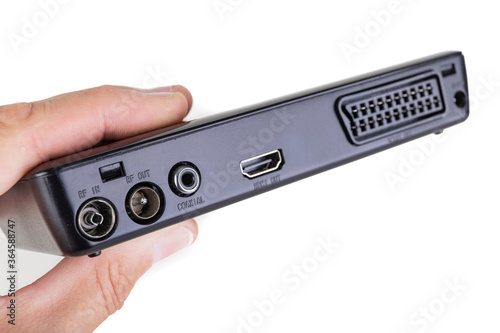 Canvastavla Connectors in the DVB-T TV decoder