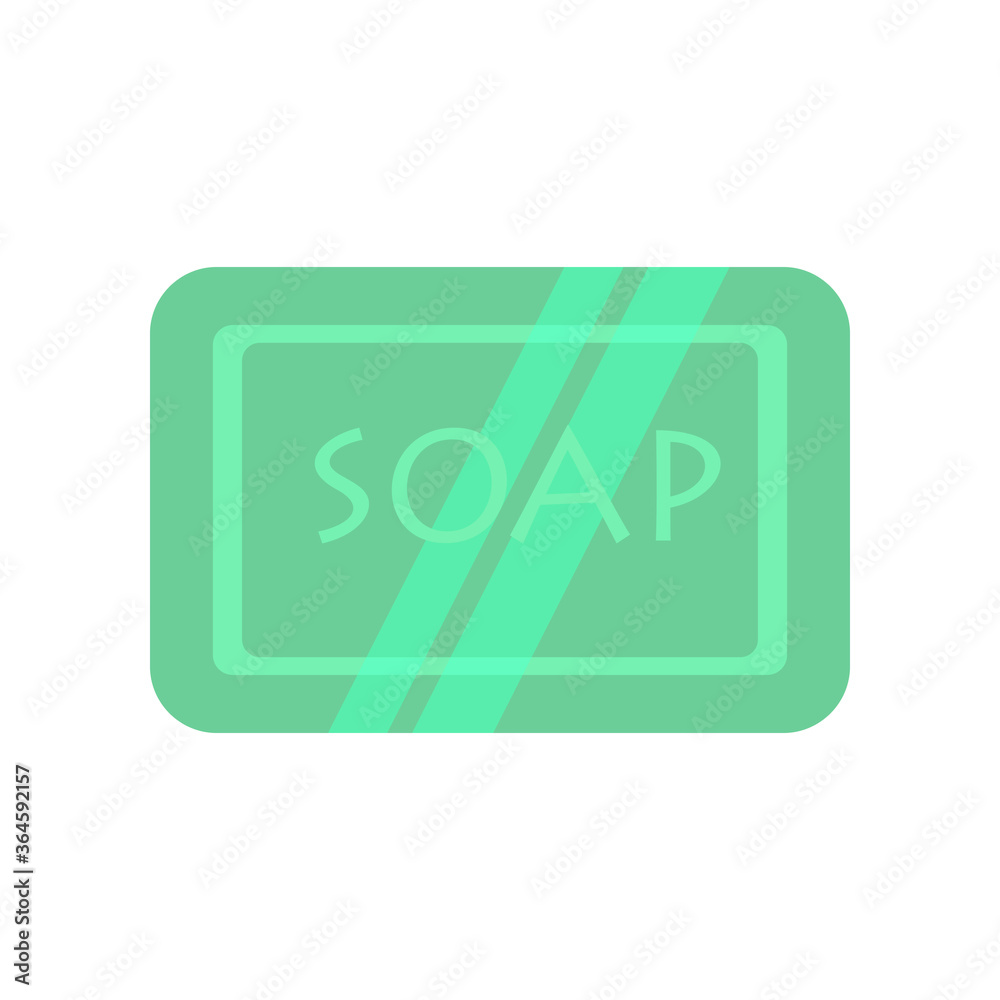 Green soap illustration Green soap illustration