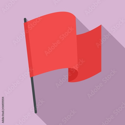 Award flag excellence icon. Flat illustration of award flag excellence vector icon for web design