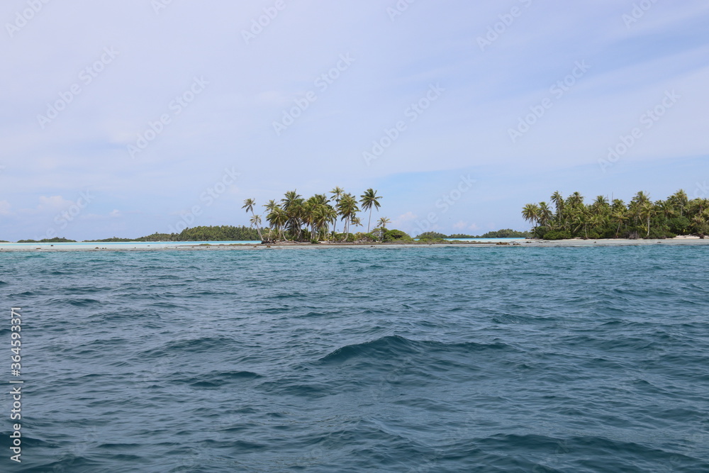 Lagon à Rangiroa, Polynésie française Lagon à Rangiroa, Polynésie française
