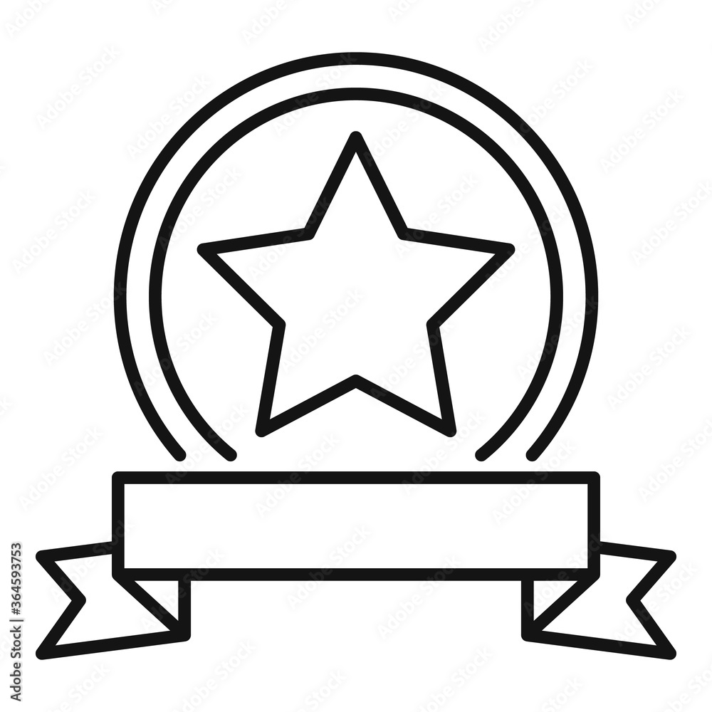 Excellence emblem icon. Outline excellence emblem vector icon for web design isolated on white background Excellence emblem icon. Outline excellence emblem vector icon for web design isolated on white background
