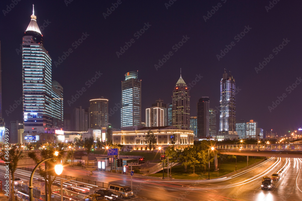 Fototapeta premium Downtown Skyline, Shanghai, China