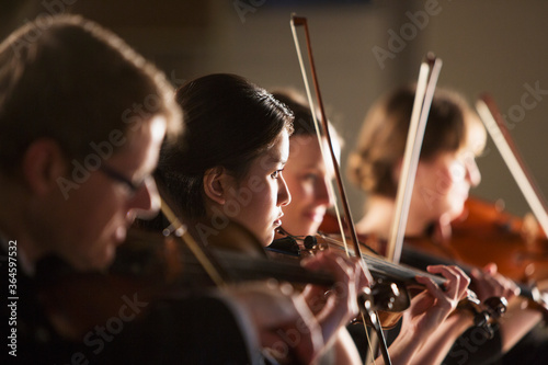 Fototapete Violinists performing