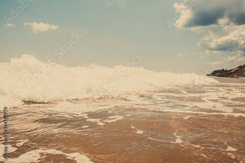 sea wave close up
