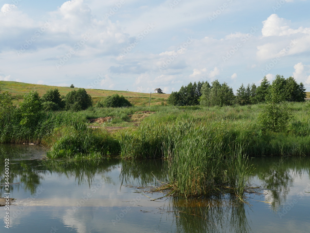 landscape with lake