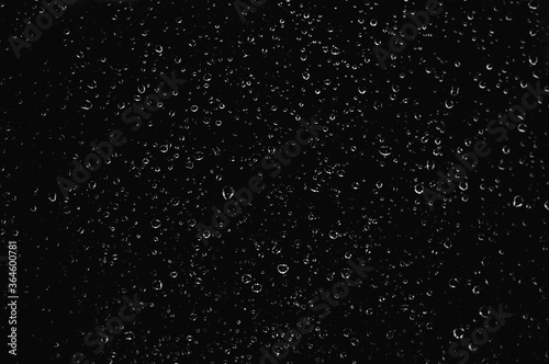 rain drops on black