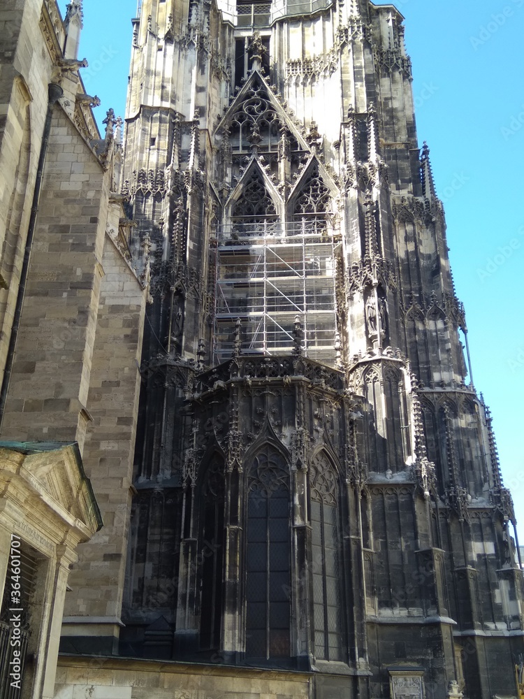 The Cathedral in Vienna in Austria for the restoration of 2017.