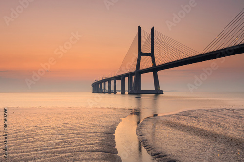 Lisbon is an amazing tourist destination because their urban landscapes, by its light, its monuments. The Vasco da Gama Bridge crosses the Tagus River, and is one of the longest bridges in the world