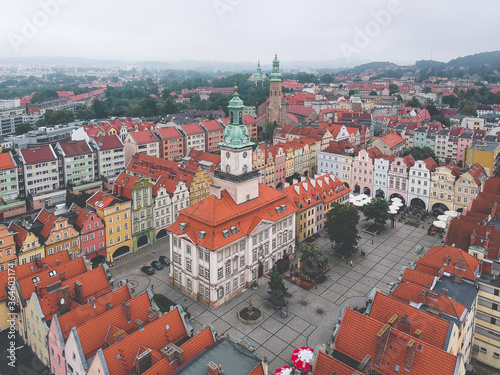 Obraz na płótnie Old town of Jelenia Gora, Poland w salonie
