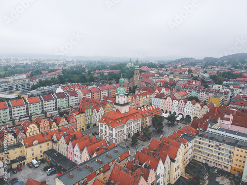 Obraz na płótnie Old town of Jelenia Gora, Poland w salonie