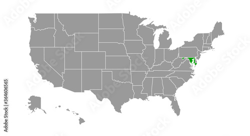 Map - United States, Maryland