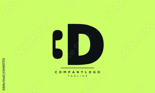 Alphabet letters Initials Monogram logo 3D,D3,D and 3