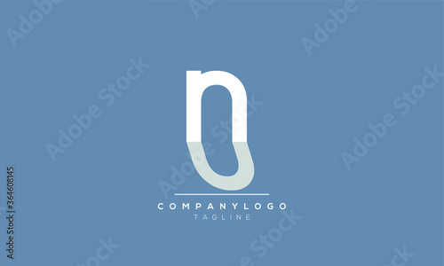 Alphabet letters Initials Monogram logo nu,un,n and u