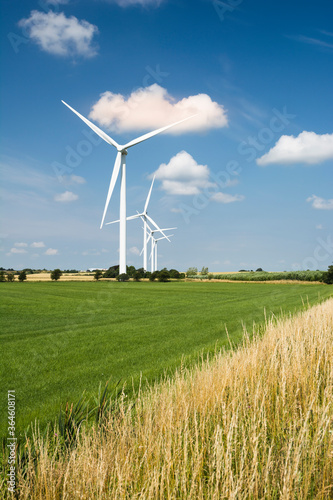wind turbine in the wind