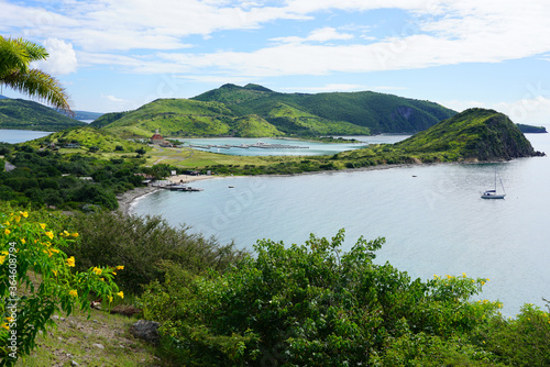 View of Christophe Harbor, a boat marina in Saint Kitts