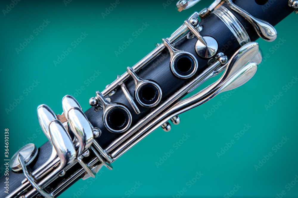 Obraz premium Closeup Clarinet Classical Instrument