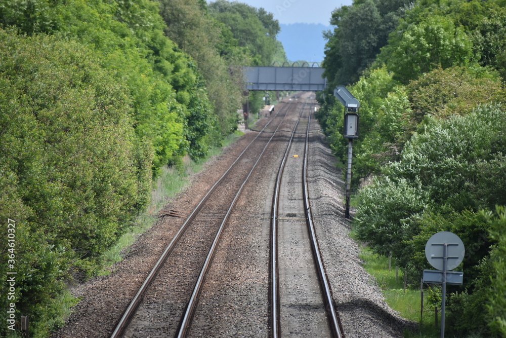 Fototapeta premium Tory kolejowe