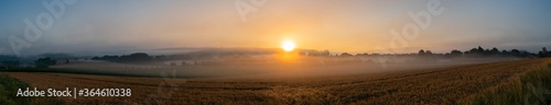 Sunrise with fog