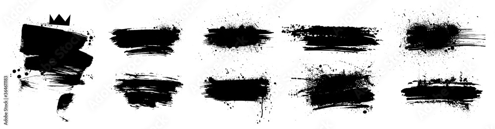 Ink Drop Stain. Black Paint Mark Trace Graphic by vectorbum · Creative  Fabrica