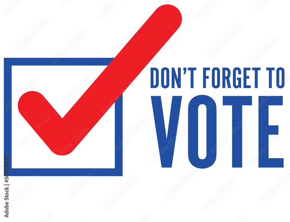 Don't forget to vote icon with tick box
