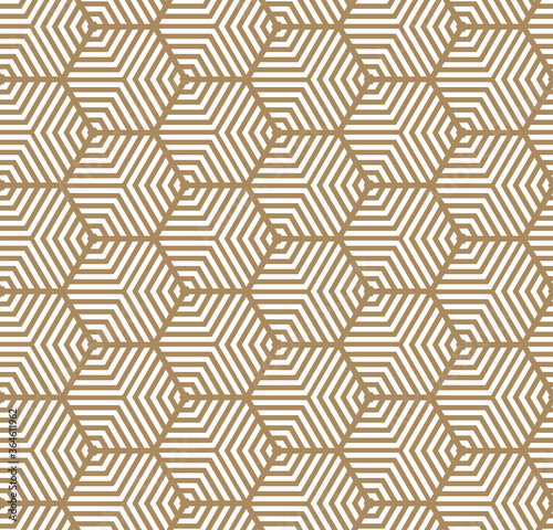 Multi hexagonal line seamless repeat pattern background