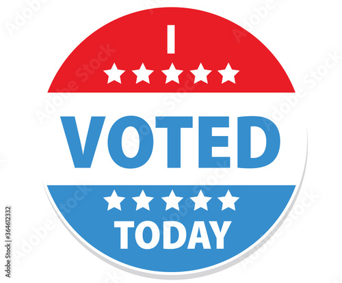 Obraz na płótnie I Voted Today election badge icon w salonie