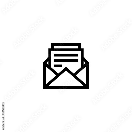 Open message icon for web site or mobile app