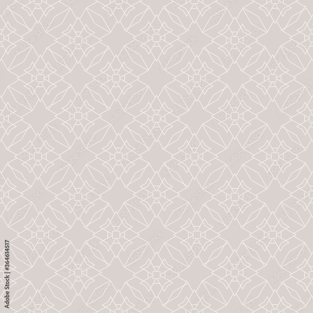 Grey background pattern. Geometric seamless pattern: for fabric, tile, interior design or wallpaper. Vector background image