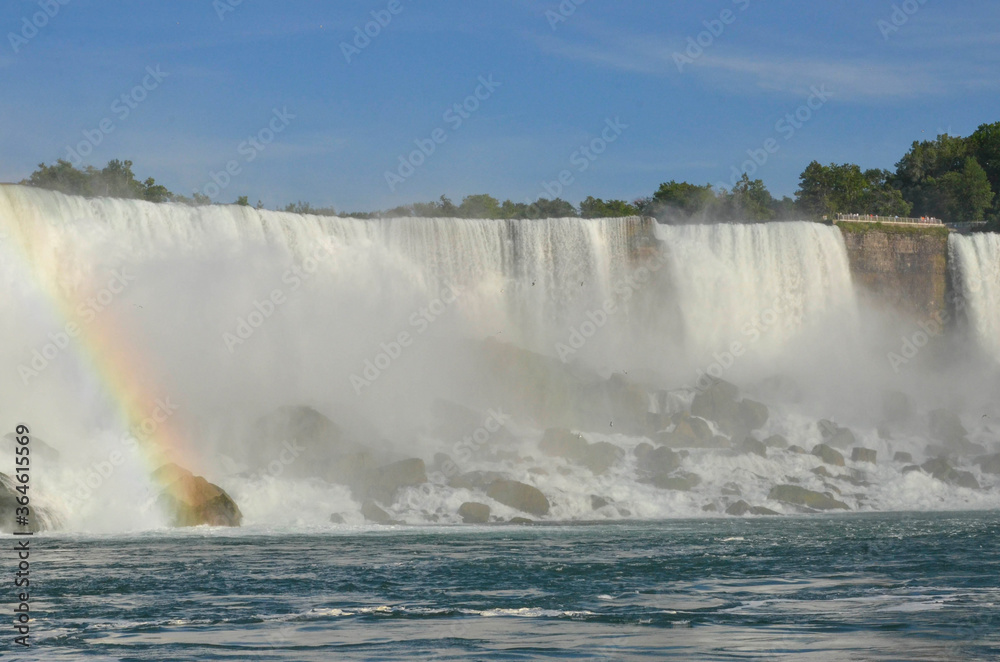 A beautiful view of Niagara Falls in Canada. A beautiful view of Niagara Falls in Canada.