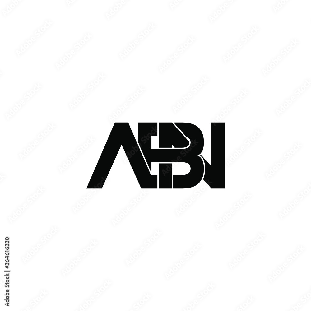 abn letter original monogram logo design abn letter original monogram logo design