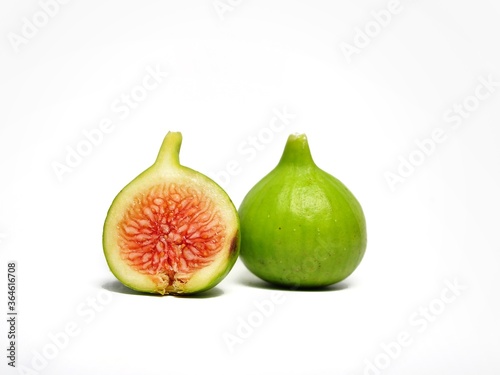 Figs fruit or ficus carica isolated on white background