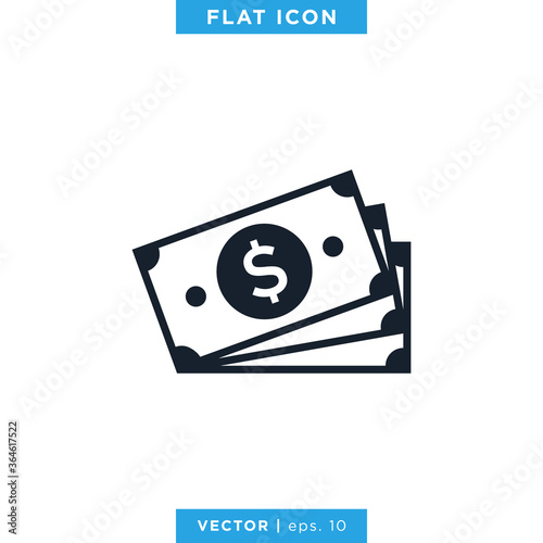 Money Icon Vector Logo Design Template