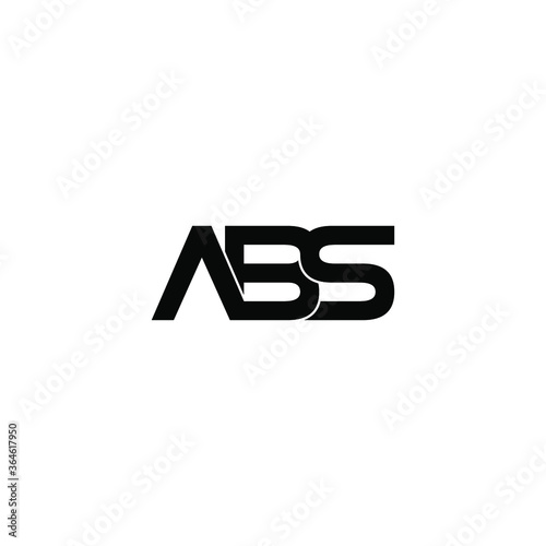 abs letter original monogram logo design
