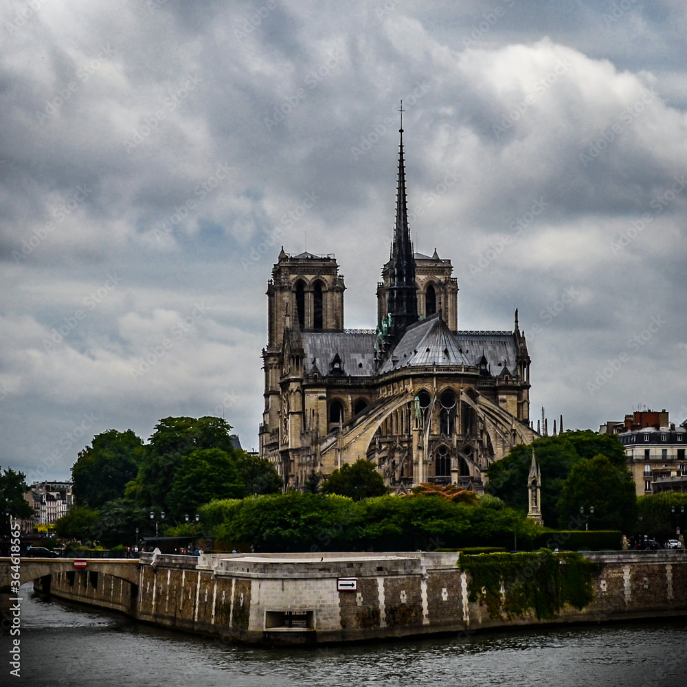 Fabulous view of Notre Dame de Paris, in France. 