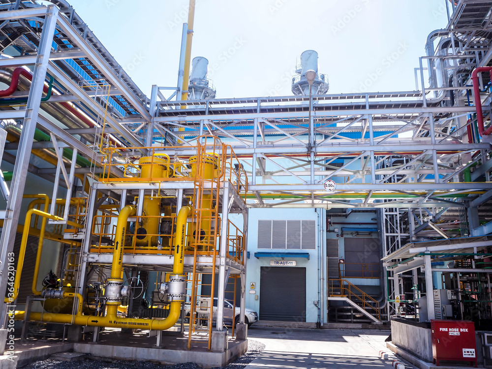 Fuel gas fitter systems in industry zone at Combined-Cycle Co-Generation power plant. Fuel gas fitter systems in industry zone at Combined-Cycle Co-Generation power plant.