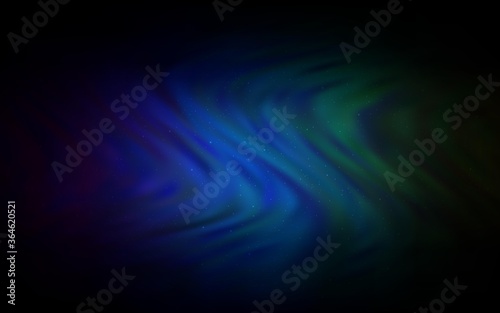 Dark Blue, Green vector background with galaxy stars. Modern abstract illustration with Big Dipper stars. Best design for your ad, poster, banner.
